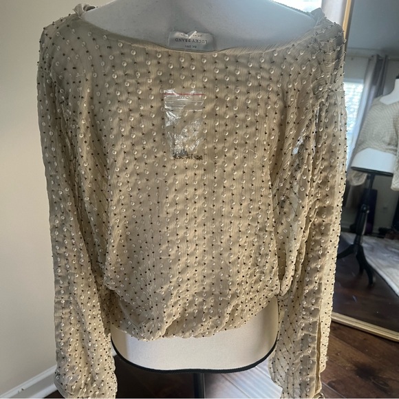 Lucky Brand Embellished Beaded Sequin Top Size Xsmall NWT - Picture 6 of 6